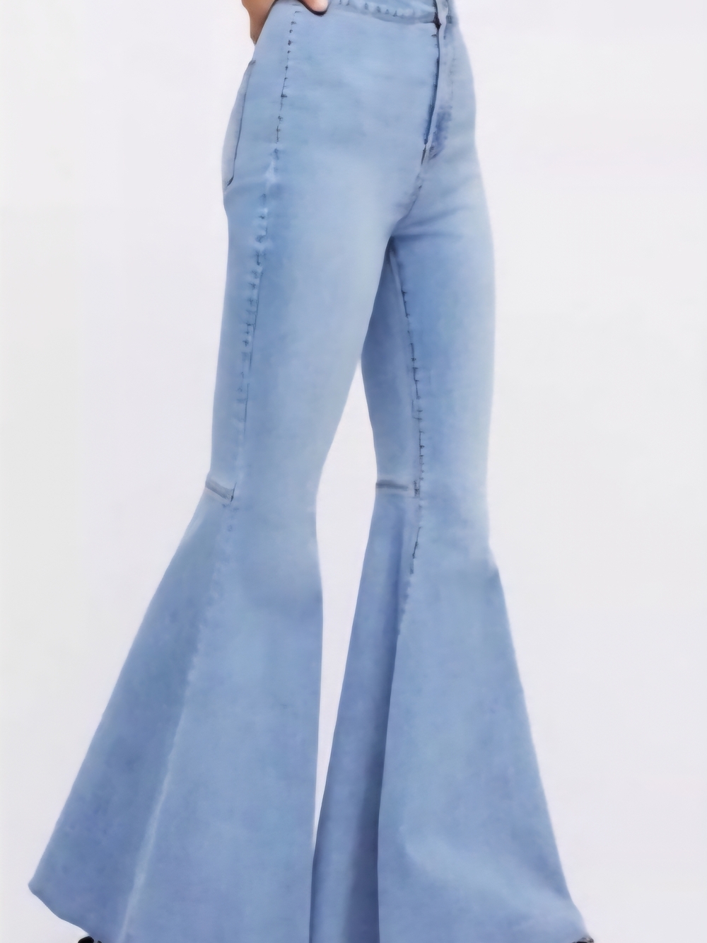 Free People We The Free Just Float On Flare Jeans Light Blue Denim  Regular 28